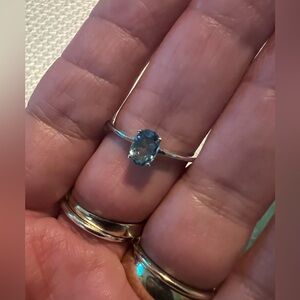 TGGC Blue Kyanite .925 Sterling Silver Genuine Gemstone Ring